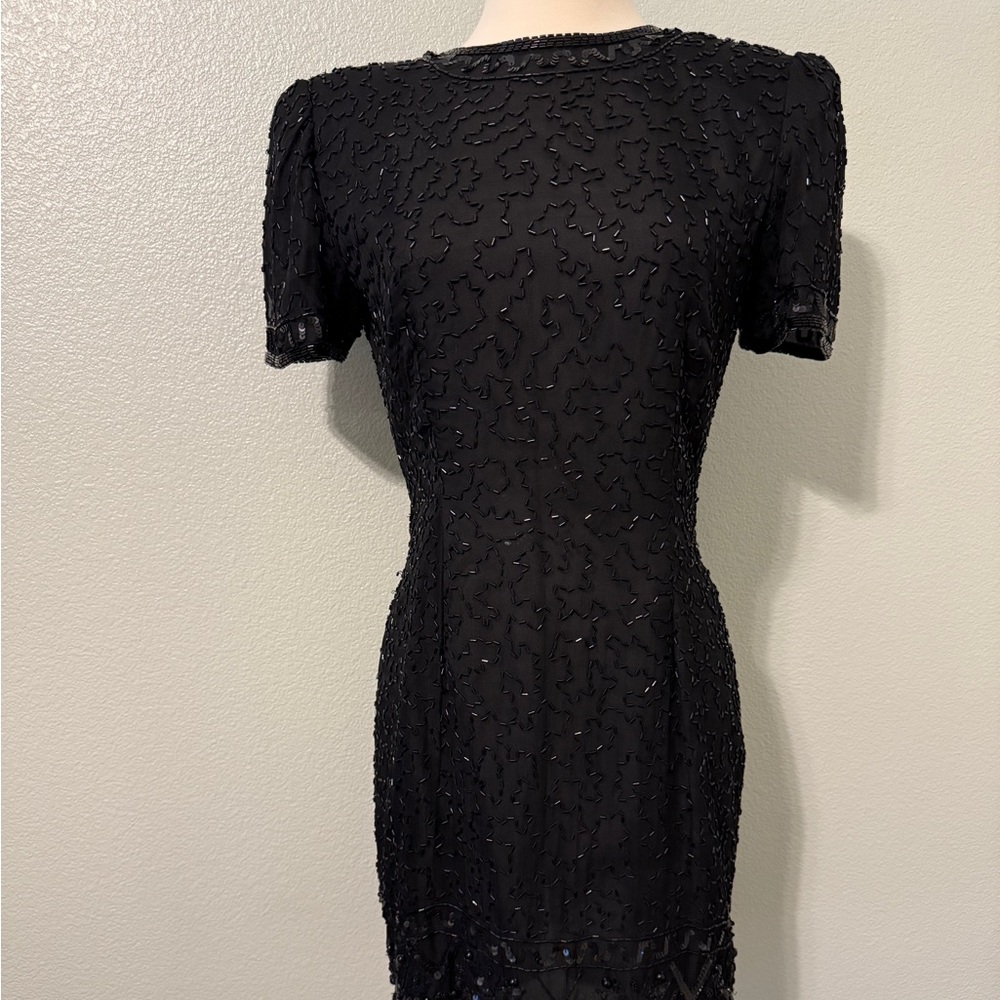 Stenay Elegant Black‎ Beaded Mini Dress